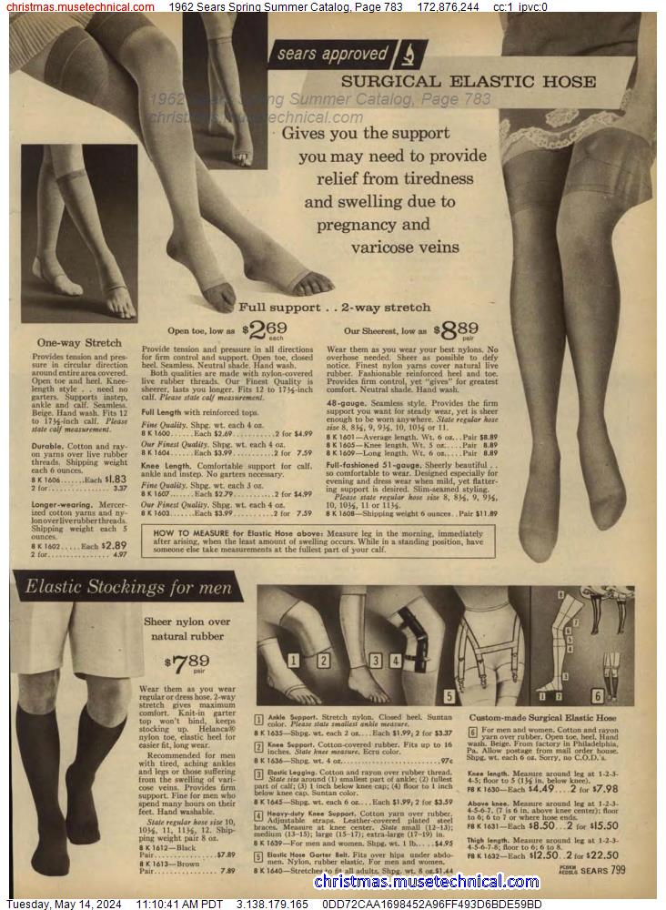 1962 Sears Spring Summer Catalog, Page 783