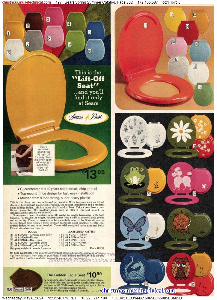 1974 Sears Spring Summer Catalog, Page 802