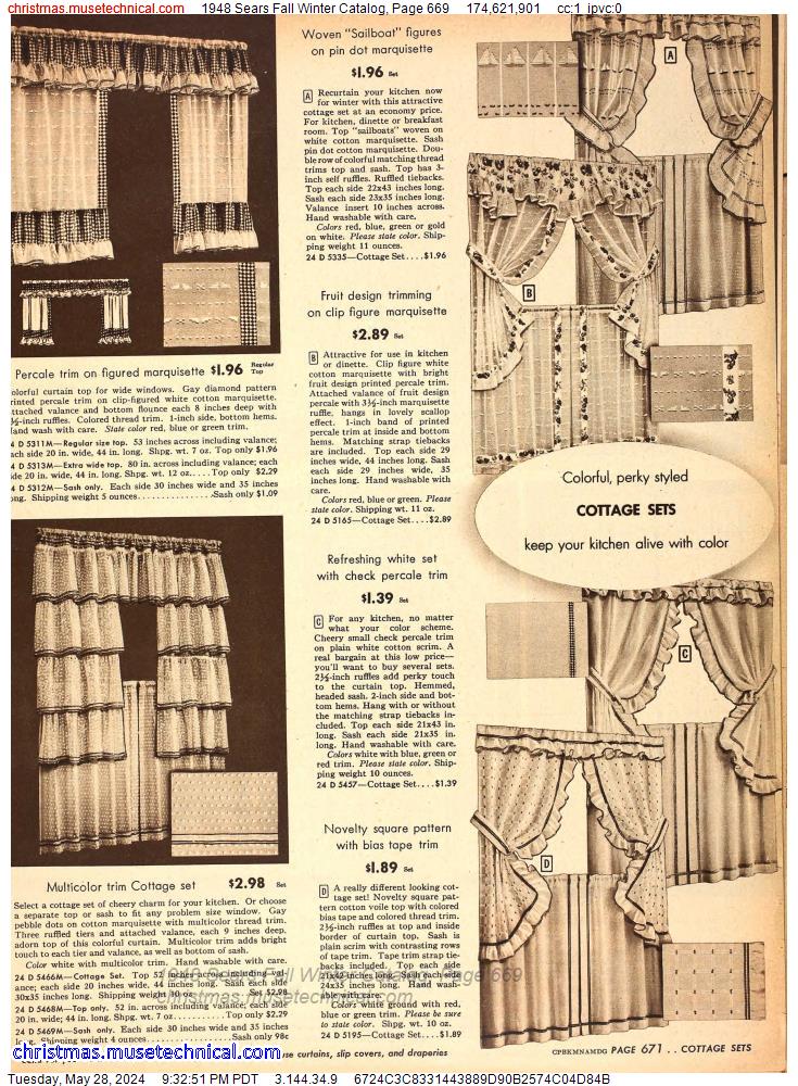 1948 Sears Fall Winter Catalog, Page 669