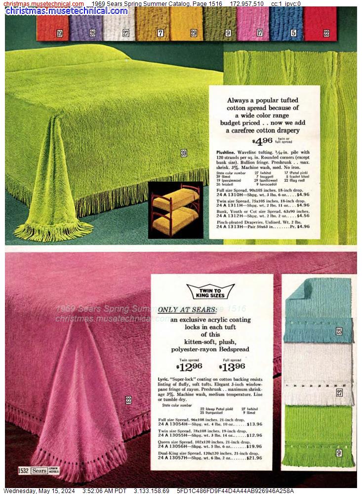 1969 Sears Spring Summer Catalog, Page 1516