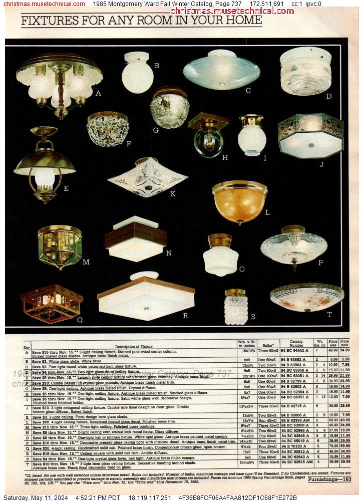 1985 Montgomery Ward Fall Winter Catalog, Page 737