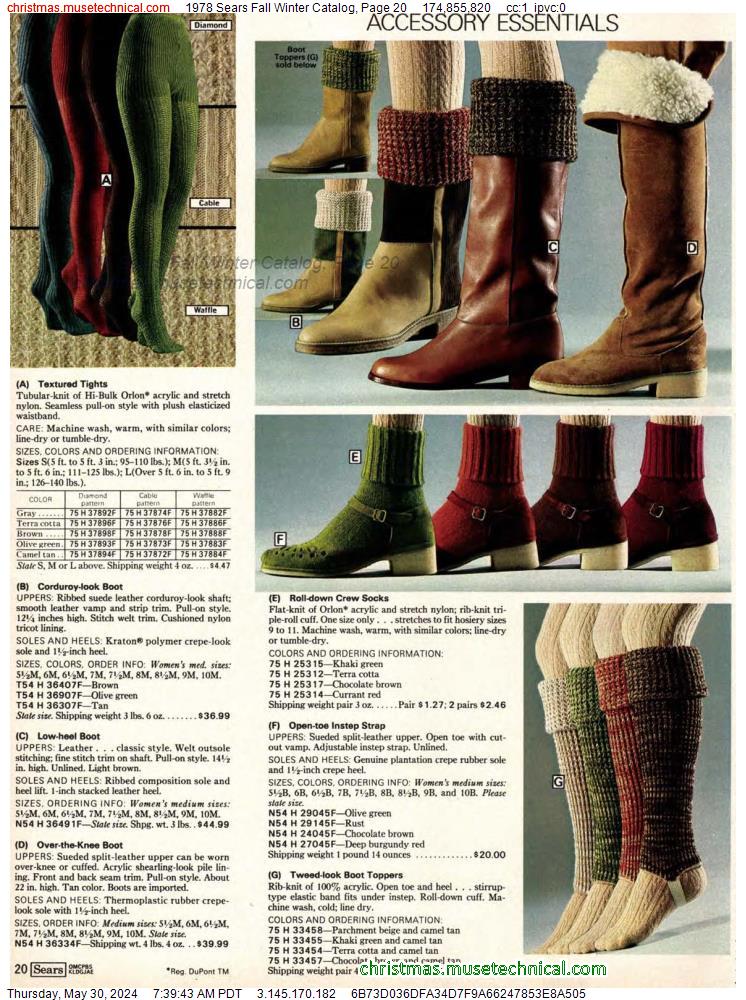 1978 Sears Fall Winter Catalog, Page 20