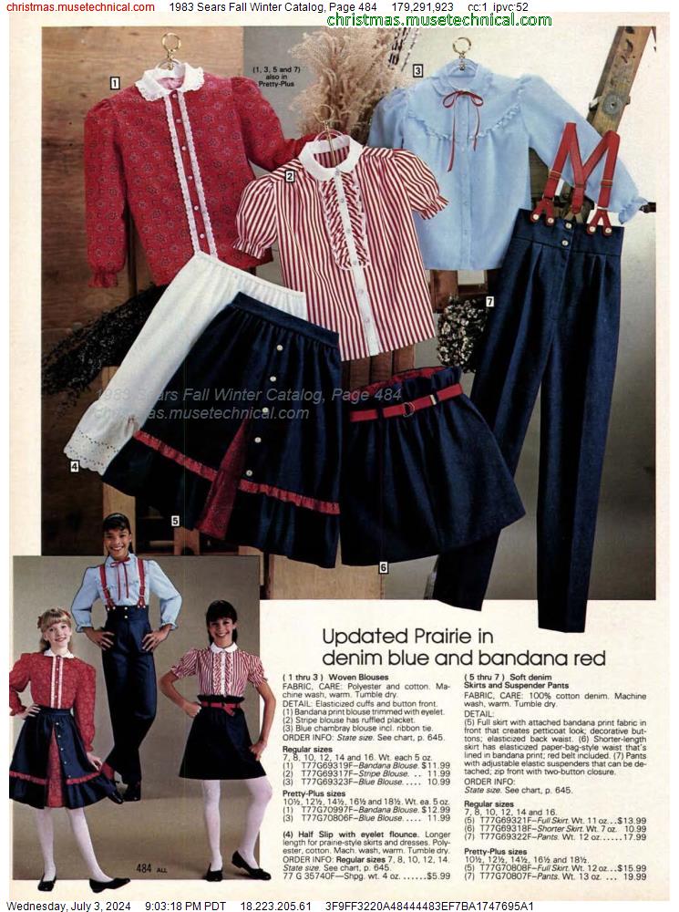1983 Sears Fall Winter Catalog, Page 484