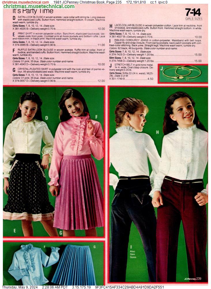 1981 JCPenney Christmas Book, Page 235