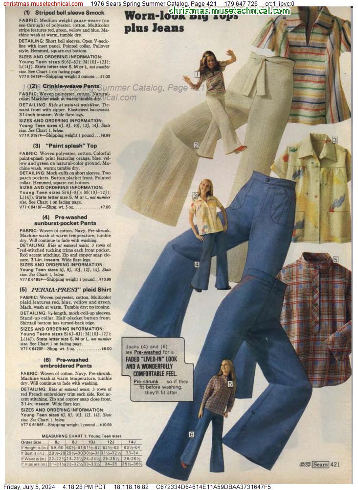 1976 Sears Spring Summer Catalog, Page 421
