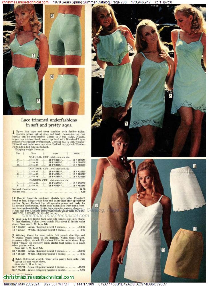 1970 Sears Spring Summer Catalog, Page 280