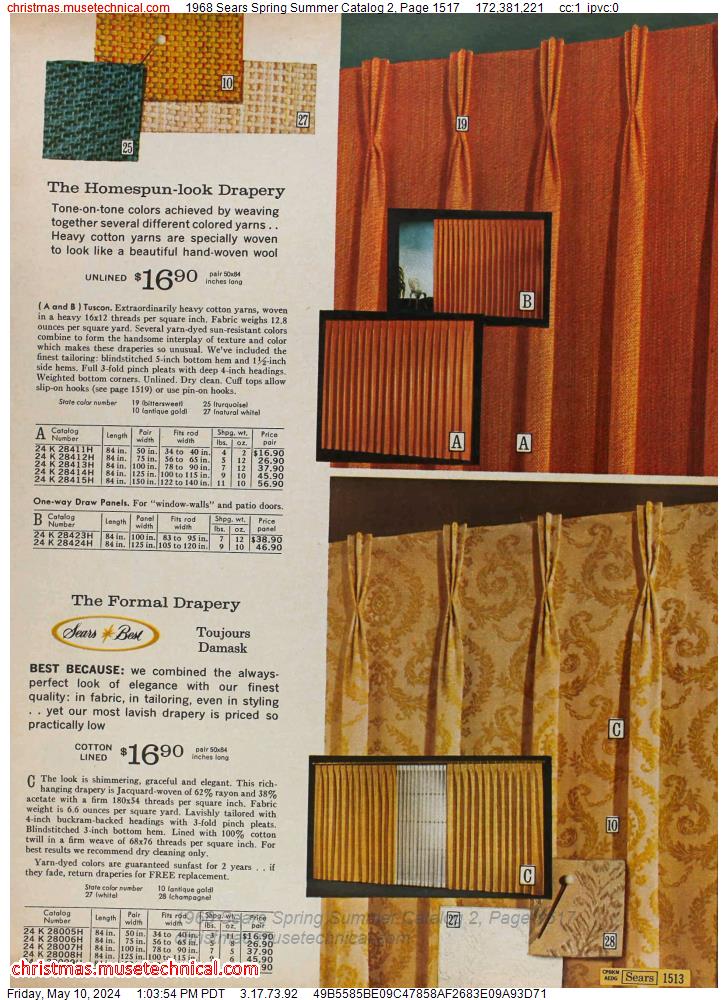 1968 Sears Spring Summer Catalog 2, Page 1517