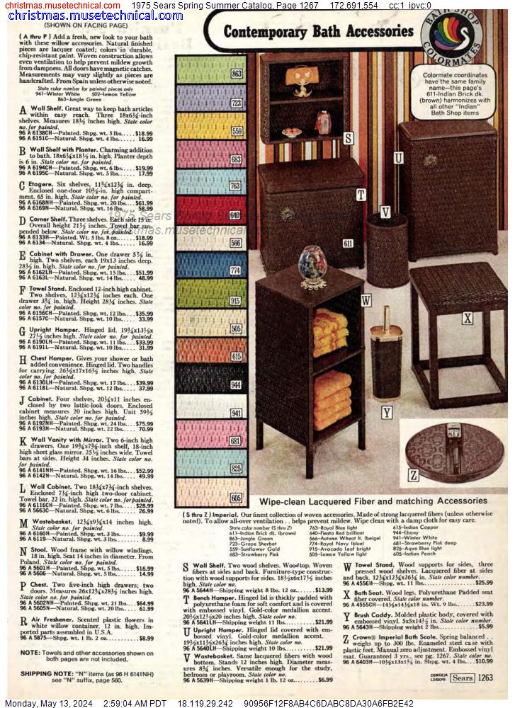 1975 Sears Spring Summer Catalog, Page 1267