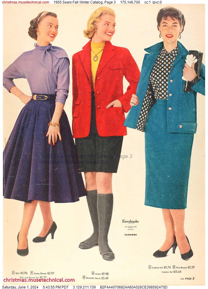 1955 Sears Fall Winter Catalog, Page 3