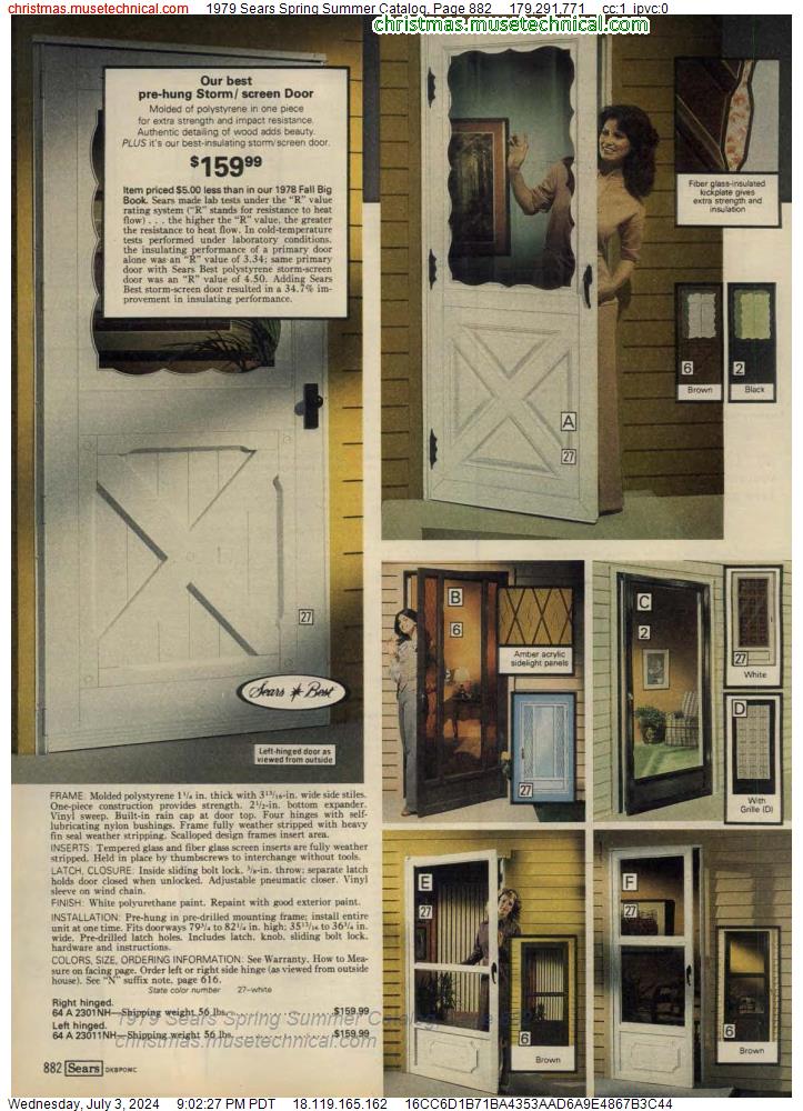 1979 Sears Spring Summer Catalog, Page 882