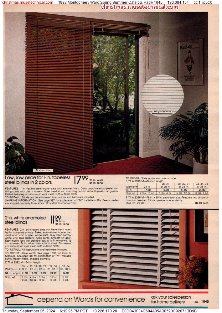 1982 Montgomery Ward Spring Summer Catalog, Page 1045