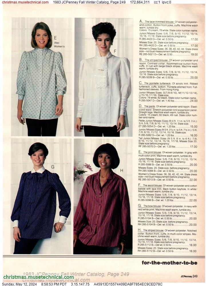 1983 JCPenney Fall Winter Catalog, Page 249