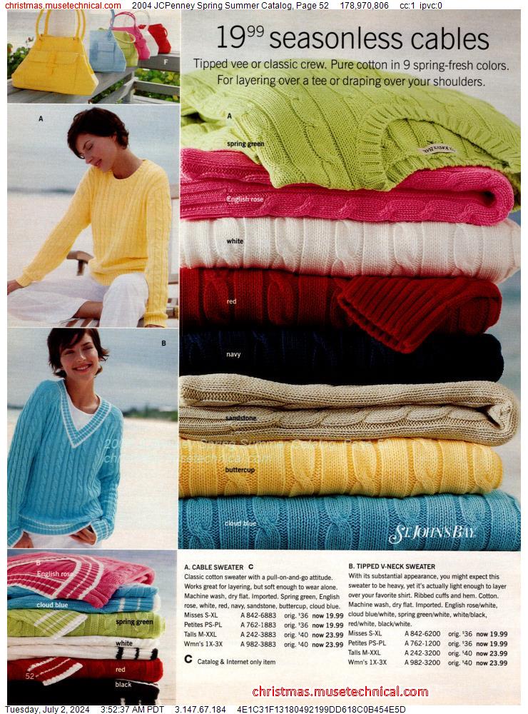 2004 JCPenney Spring Summer Catalog, Page 52