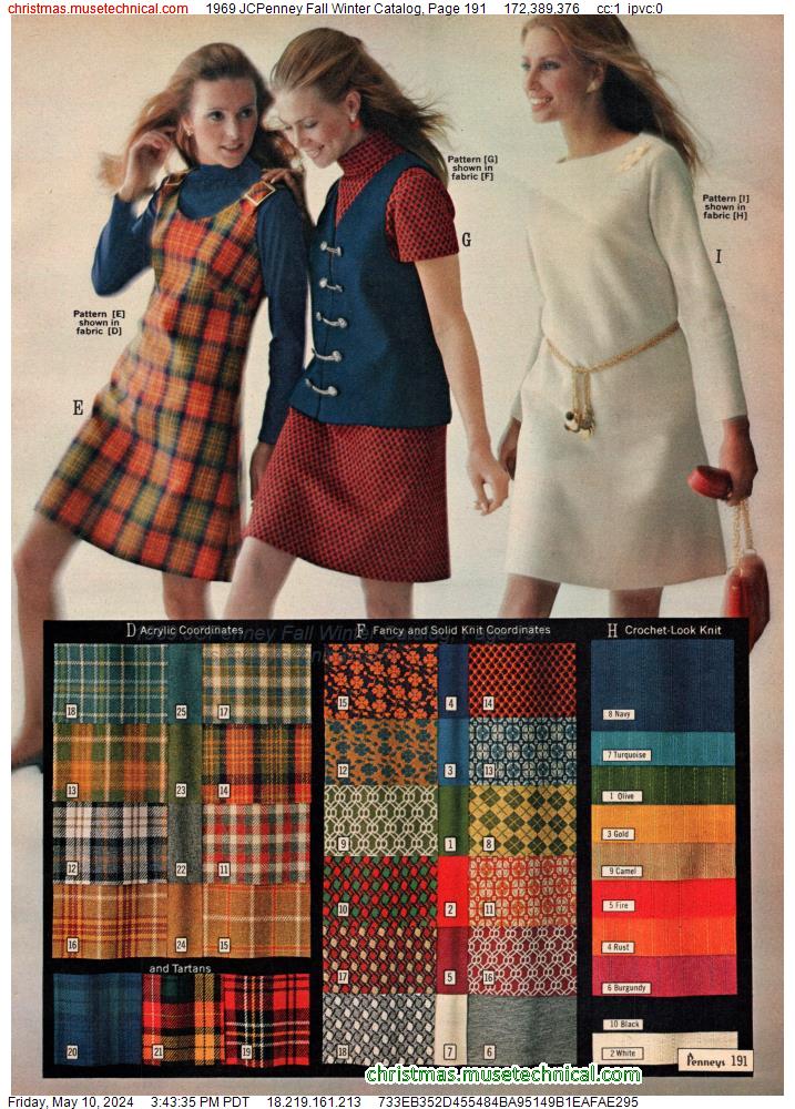 1969 JCPenney Fall Winter Catalog, Page 191