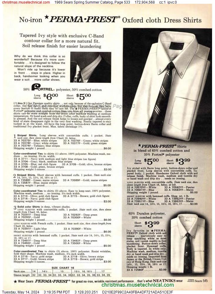 1969 Sears Spring Summer Catalog, Page 533