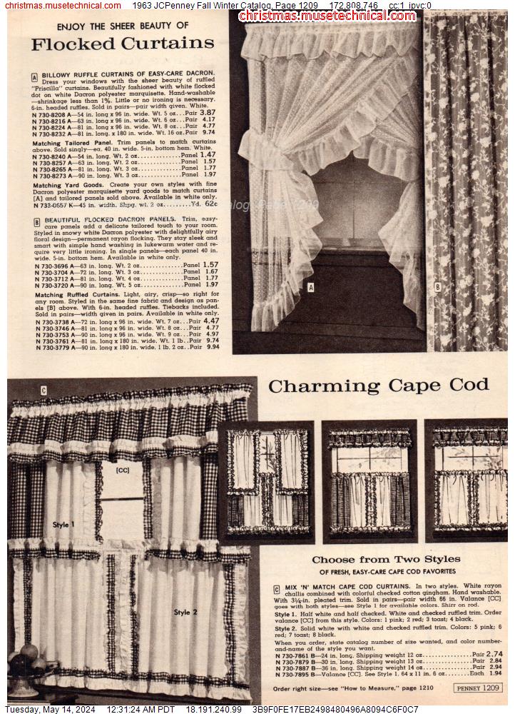 1963 JCPenney Fall Winter Catalog, Page 1209