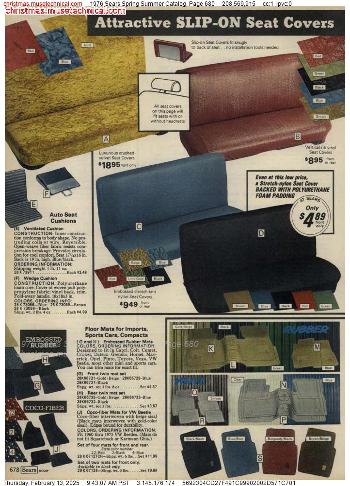 1976 Sears Spring Summer Catalog, Page 680