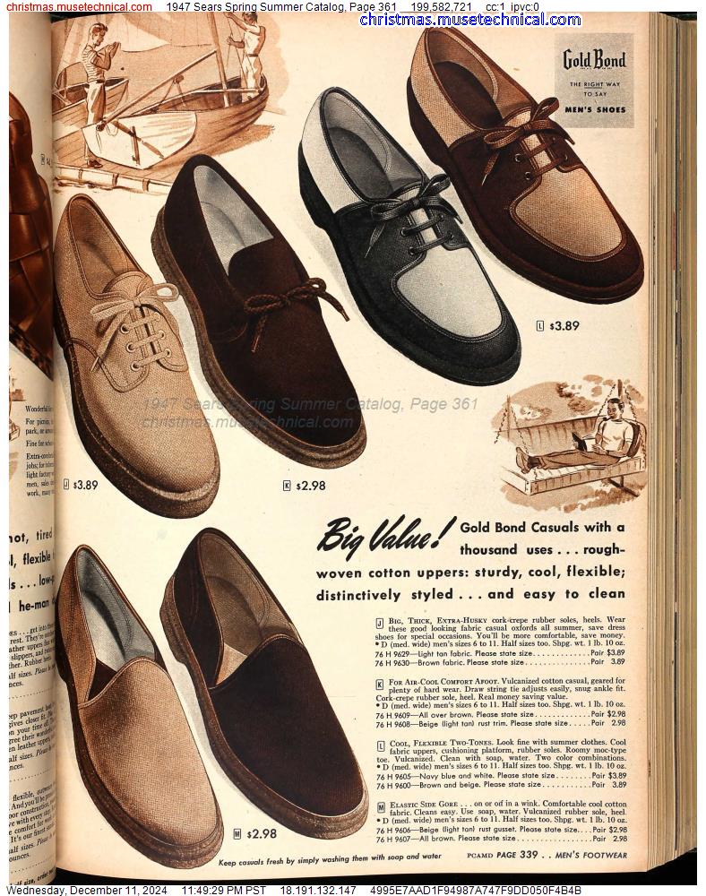 1947 Sears Spring Summer Catalog, Page 361