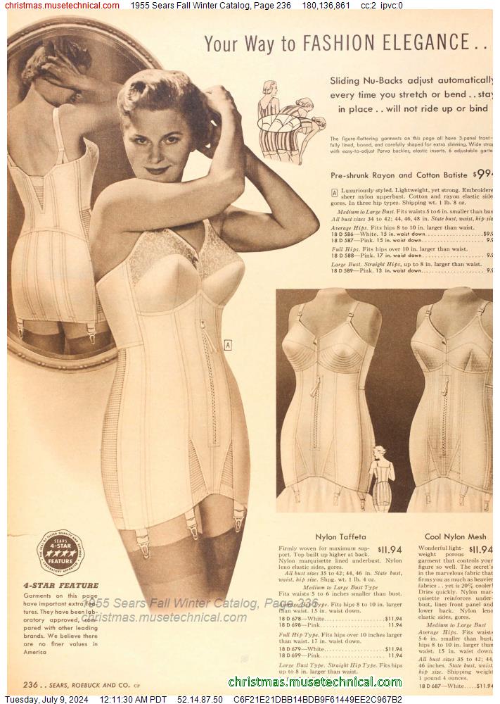 1955 Sears Fall Winter Catalog, Page 236