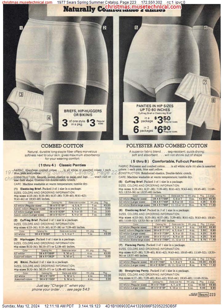1977 Sears Spring Summer Catalog, Page 223