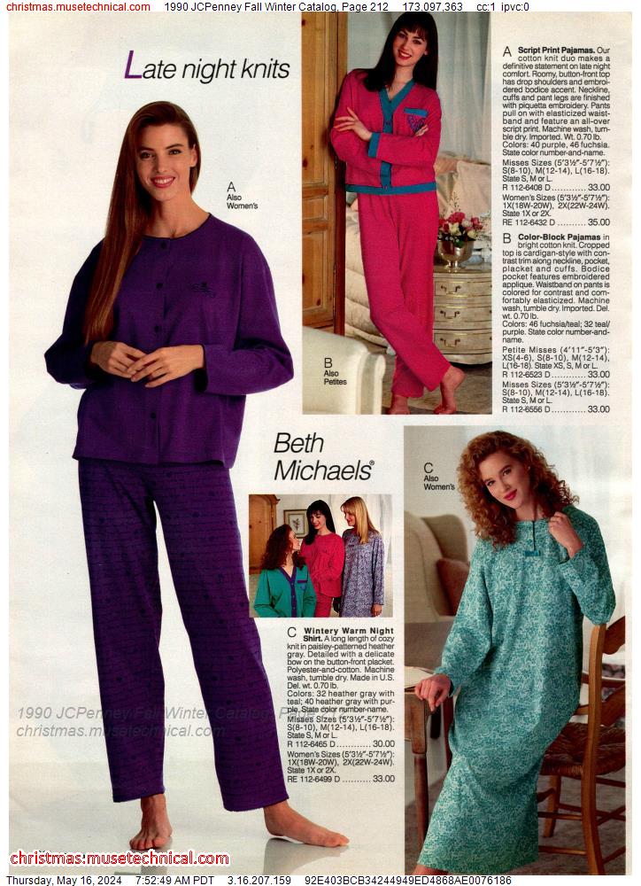 1990 JCPenney Fall Winter Catalog, Page 212