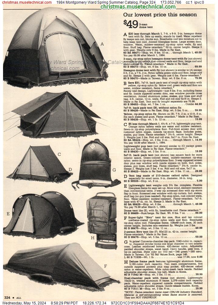 1984 Montgomery Ward Spring Summer Catalog, Page 324