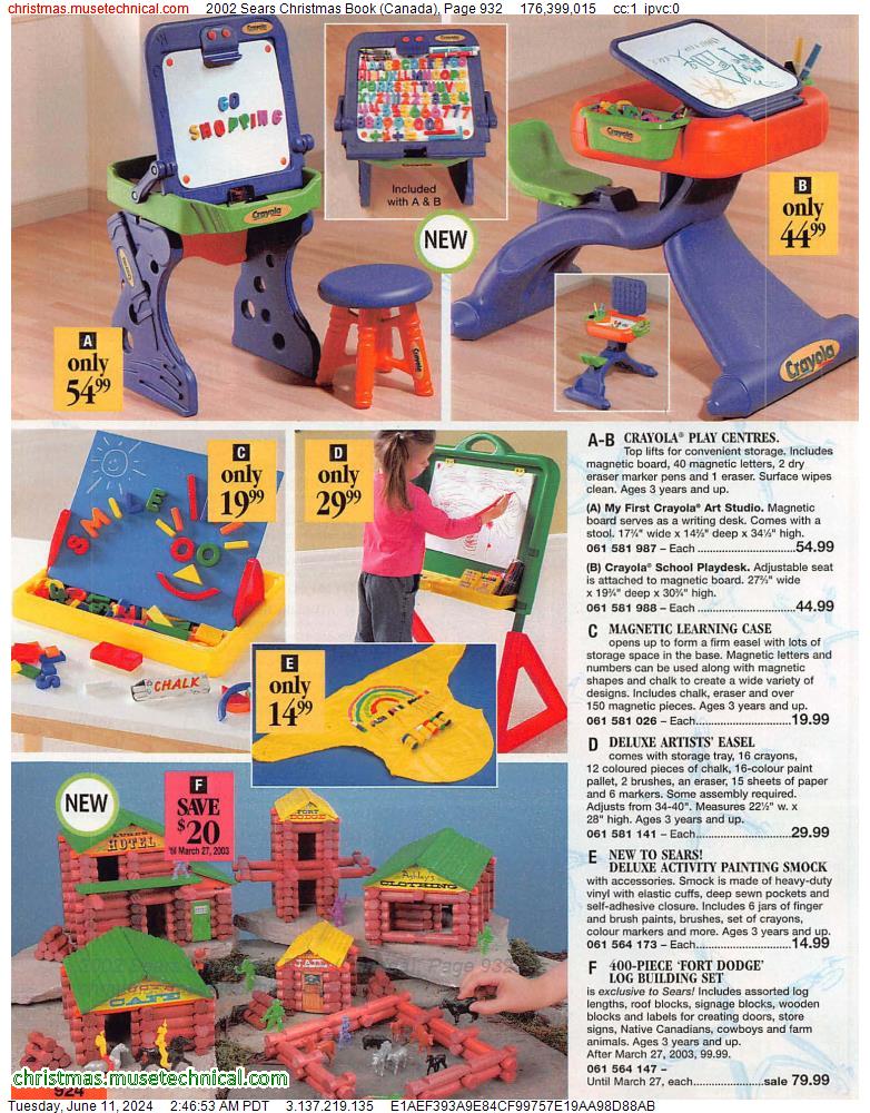 2002 Sears Christmas Book (Canada), Page 932