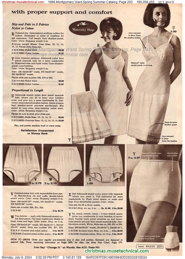 1966 Montgomery Ward Spring Summer Catalog, Page 203
