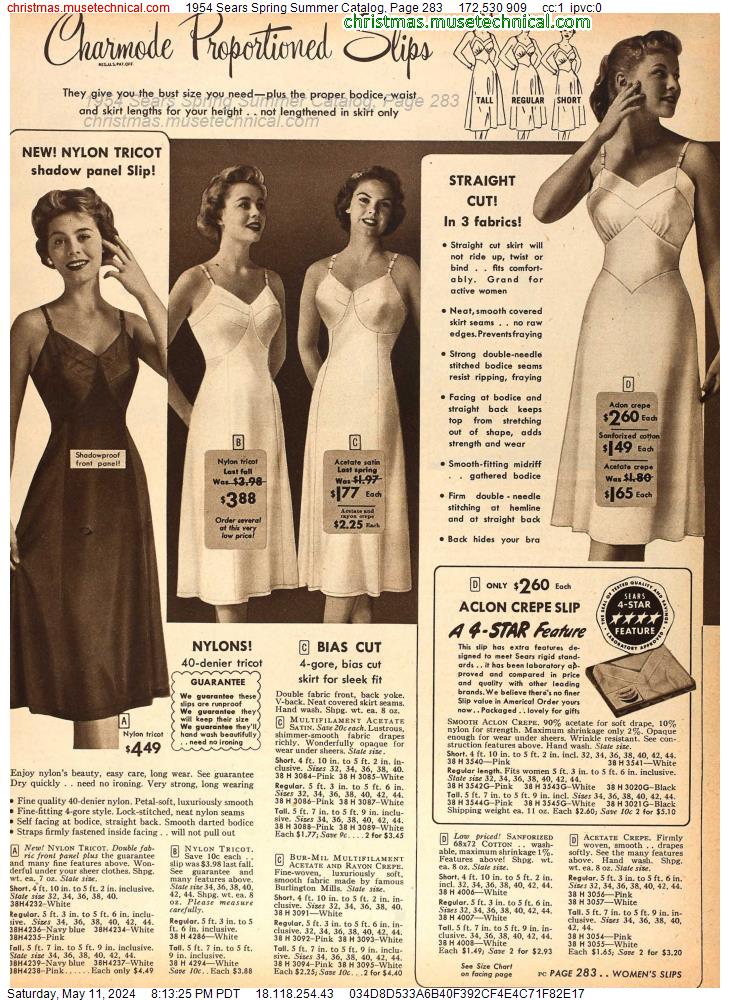 1954 Sears Spring Summer Catalog, Page 283