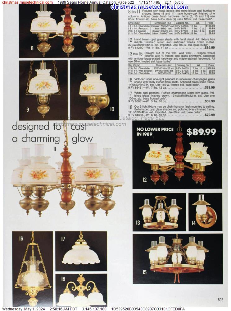 1989 Sears Home Annual Catalog, Page 522