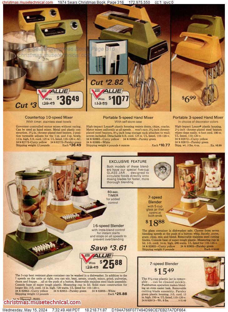 1974 Sears Christmas Book, Page 316