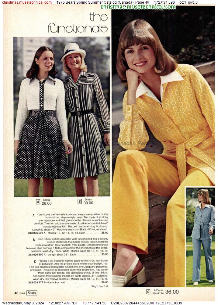 1975 Sears Spring Summer Catalog (Canada), Page 48