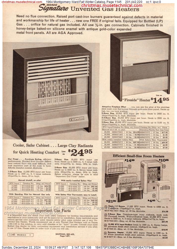 1964 Montgomery Ward Fall Winter Catalog, Page 1146