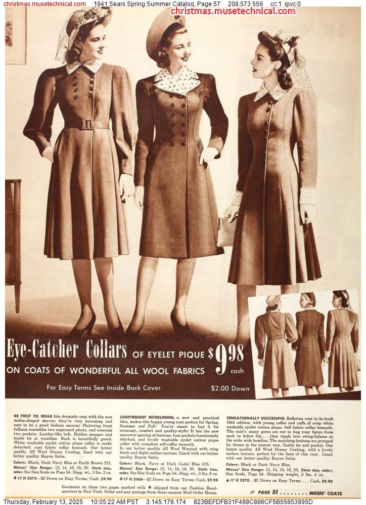 1941 Sears Spring Summer Catalog, Page 57