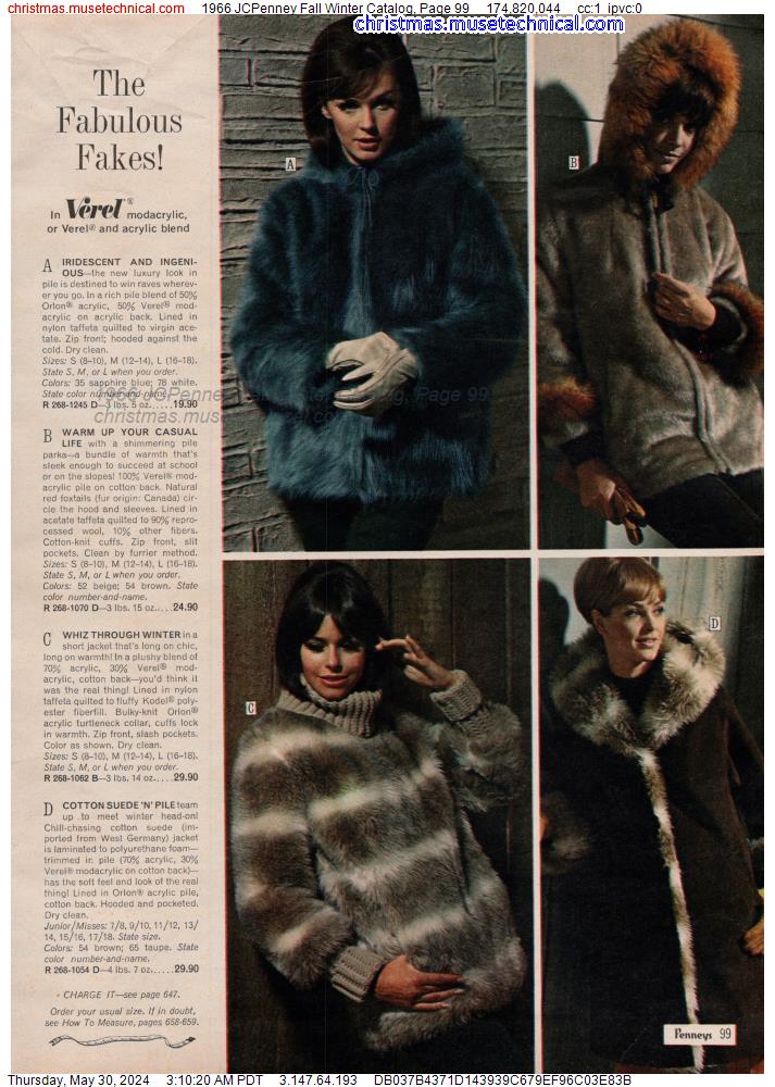 1966 JCPenney Fall Winter Catalog, Page 99