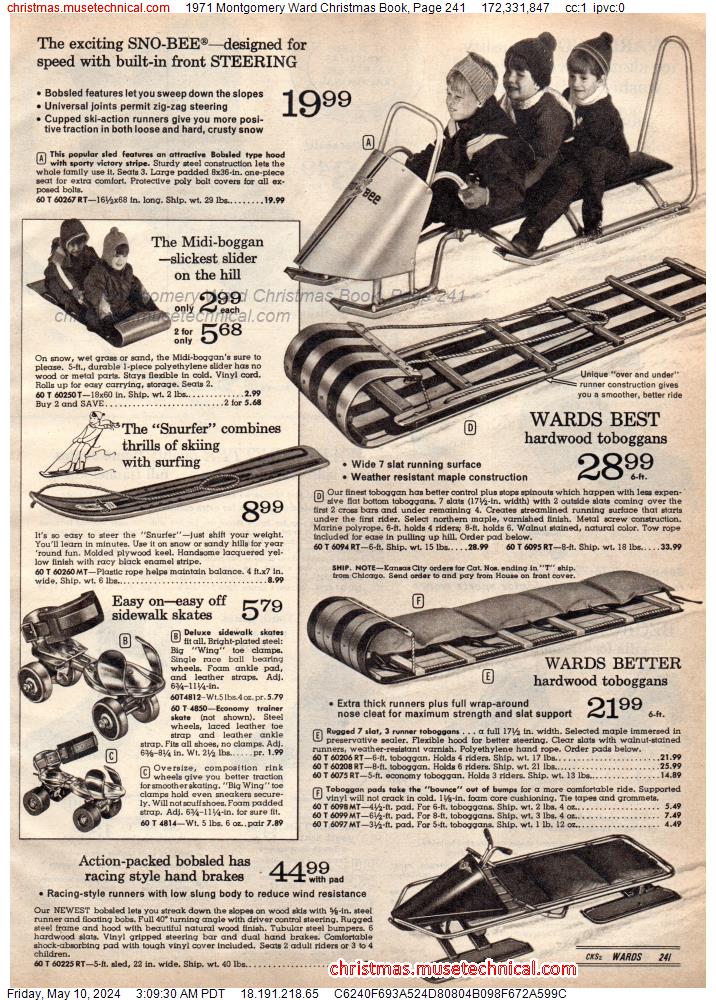 1971 Montgomery Ward Christmas Book, Page 241