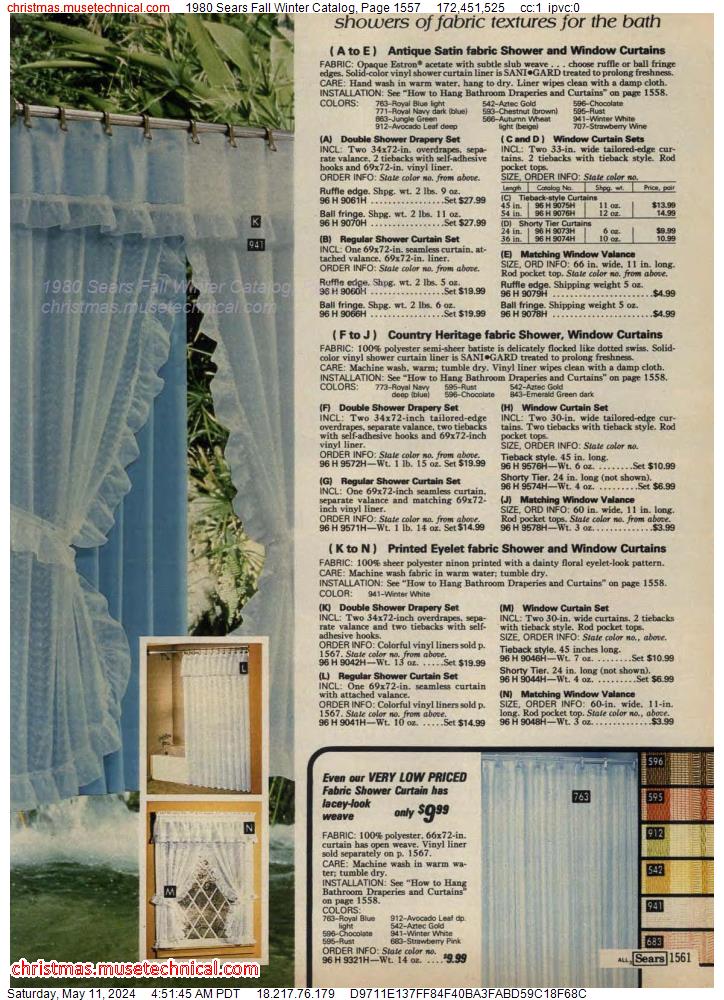 1980 Sears Fall Winter Catalog, Page 1557