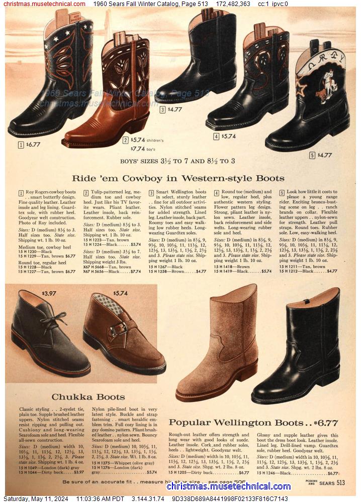 1960 Sears Fall Winter Catalog, Page 513