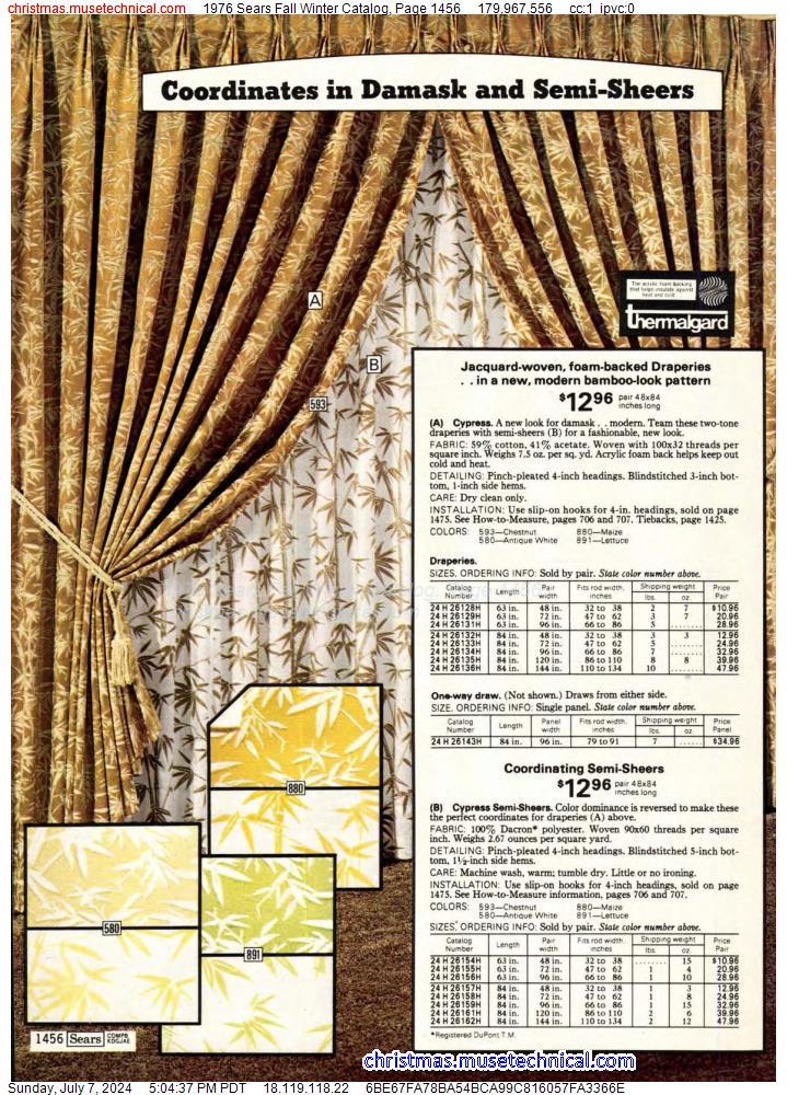 1976 Sears Fall Winter Catalog, Page 1456