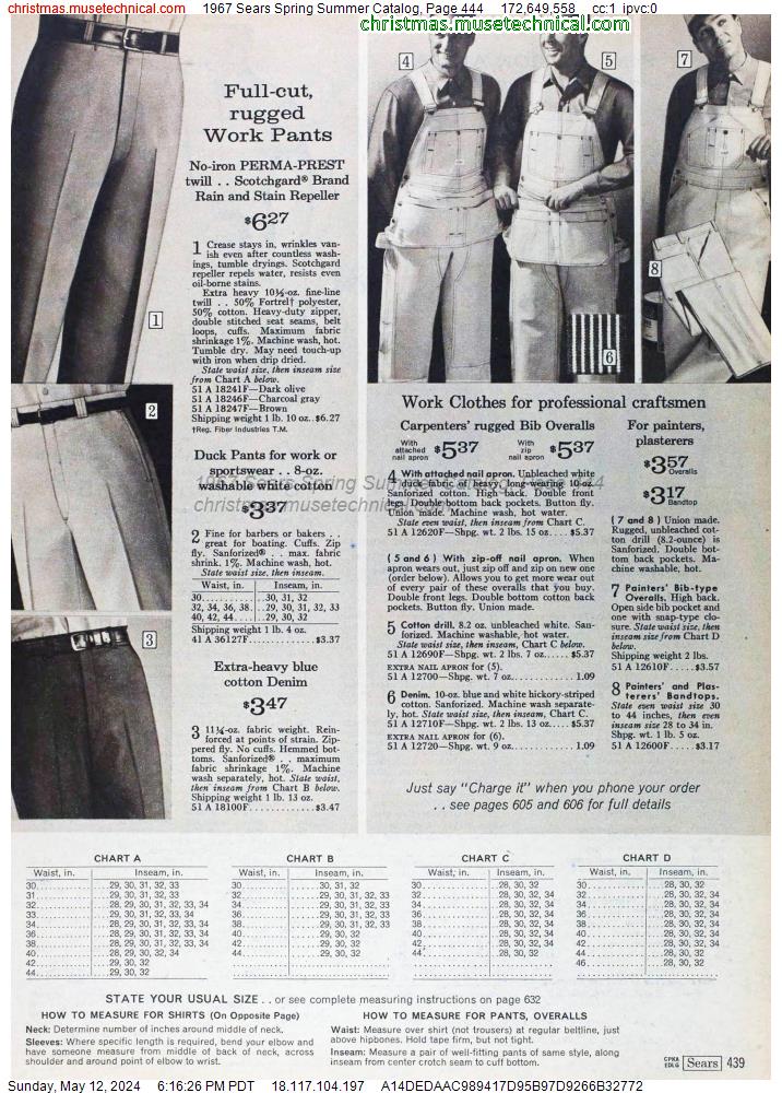 1967 Sears Spring Summer Catalog, Page 444
