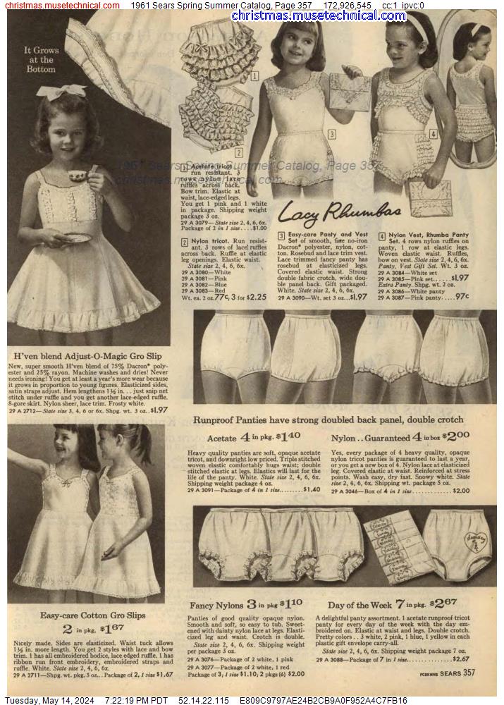 1961 Sears Spring Summer Catalog, Page 357