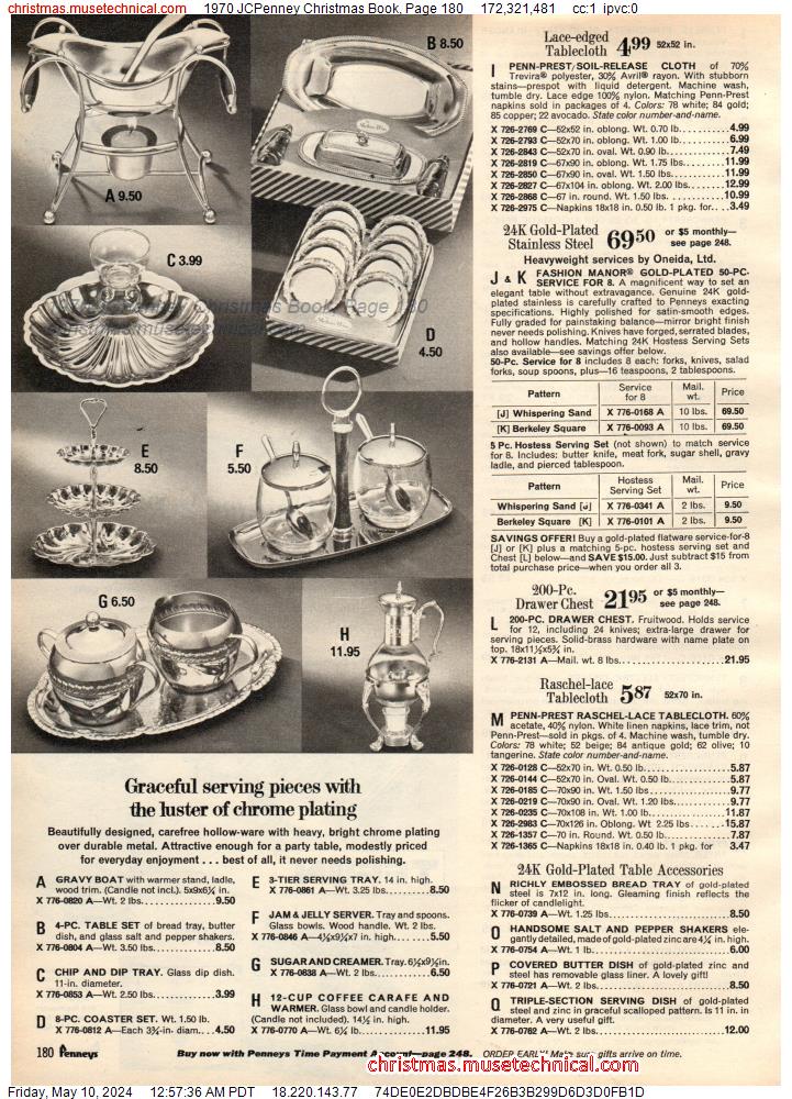 1970 JCPenney Christmas Book, Page 180