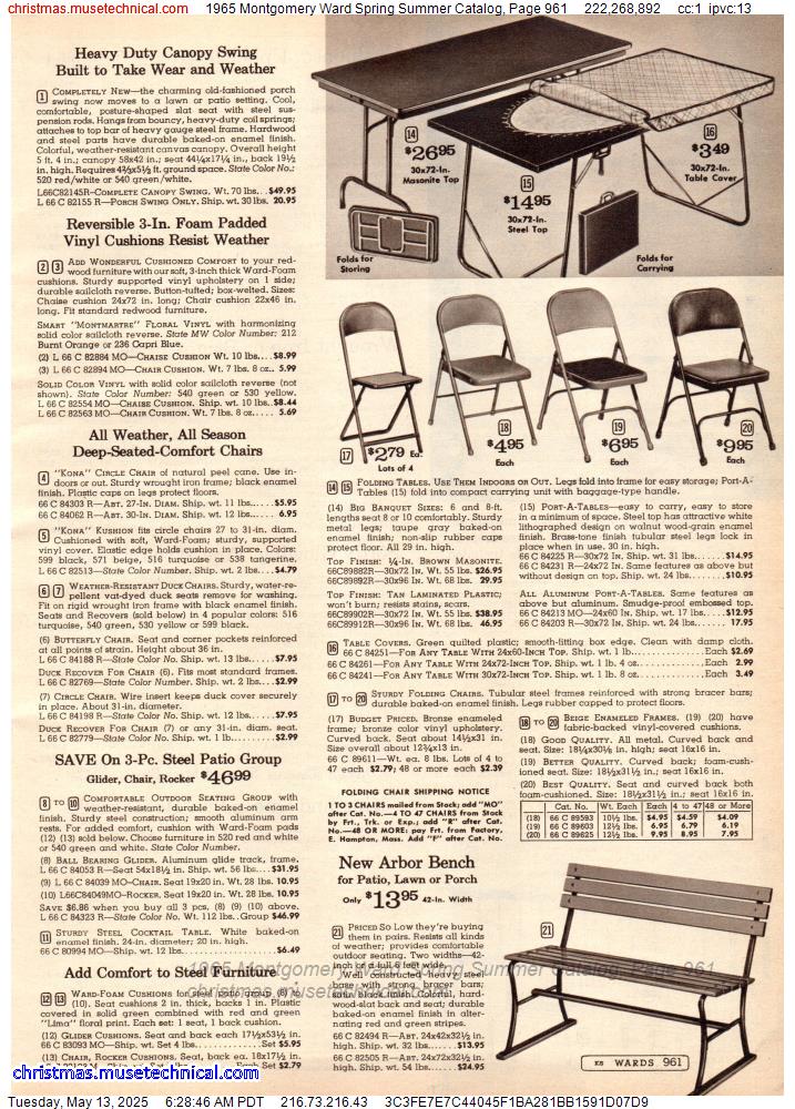 1965 Montgomery Ward Spring Summer Catalog, Page 961