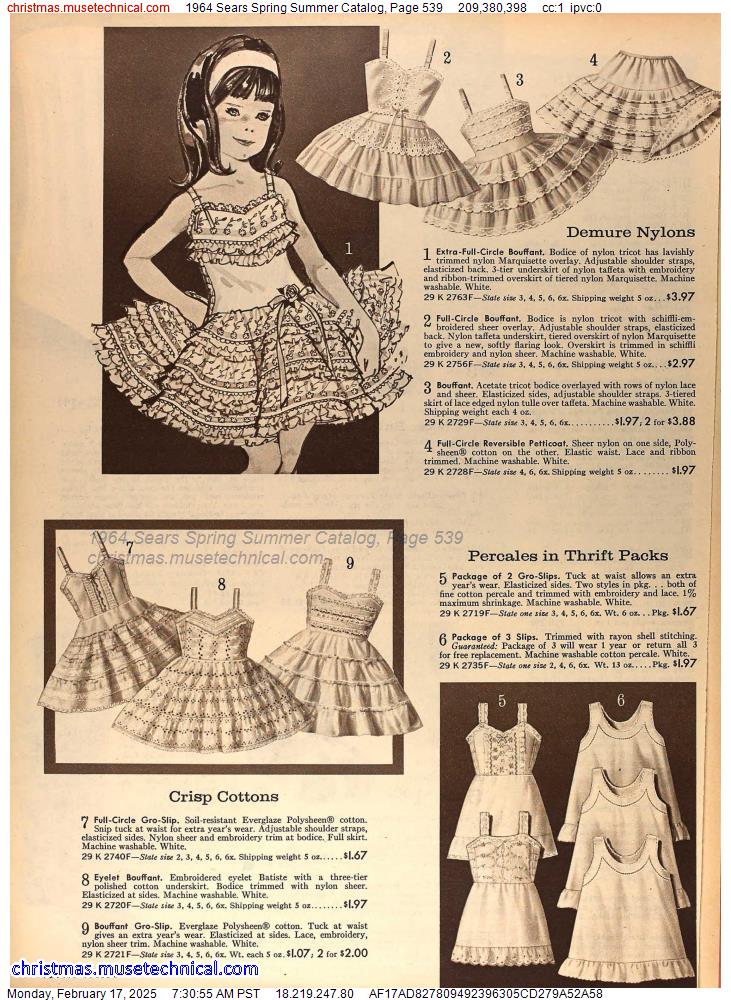 1964 Sears Spring Summer Catalog, Page 539