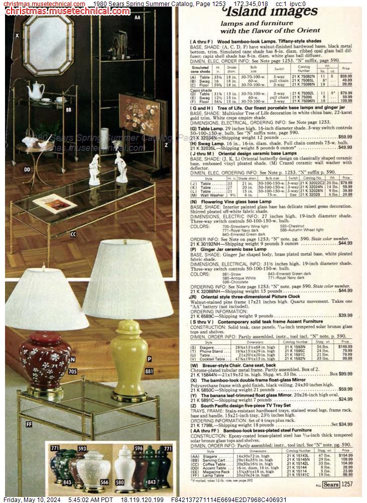 1980 Sears Spring Summer Catalog, Page 1253
