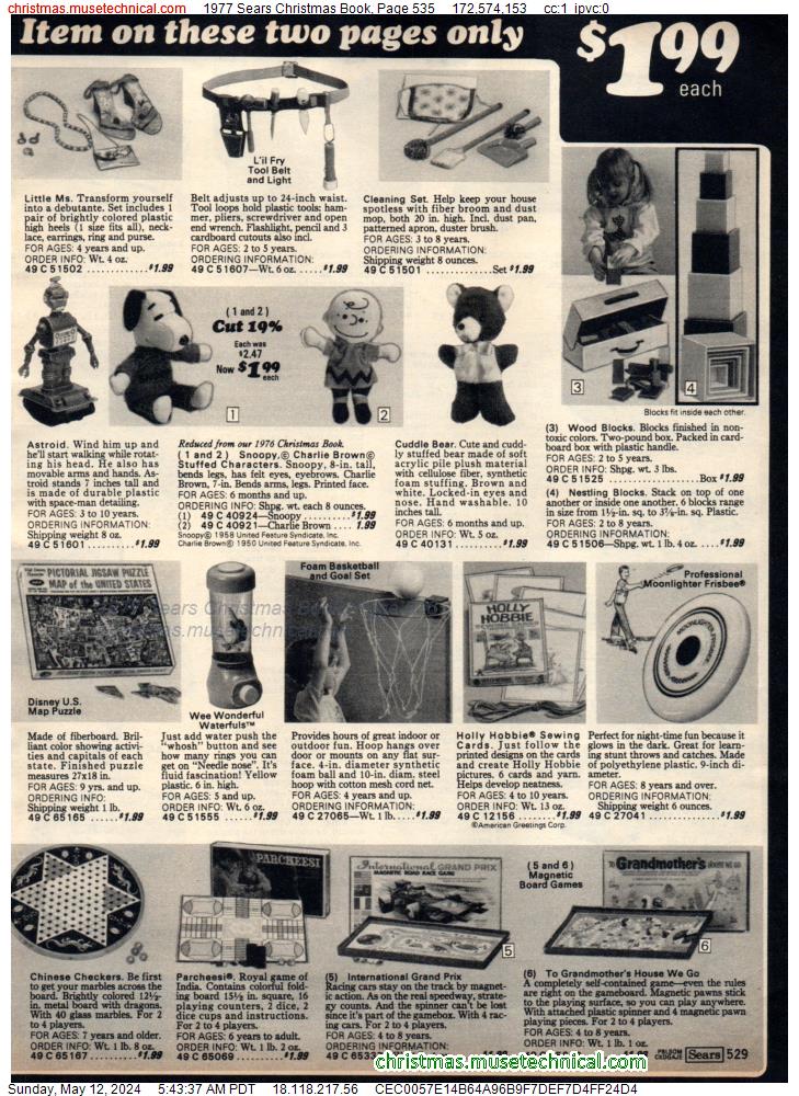 1977 Sears Christmas Book, Page 535
