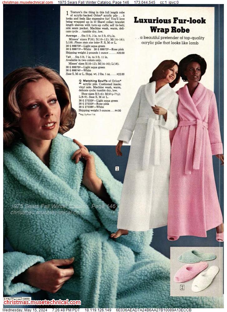 1975 Sears Fall Winter Catalog, Page 146