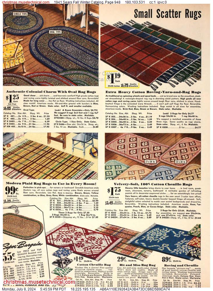1941 Sears Fall Winter Catalog, Page 948