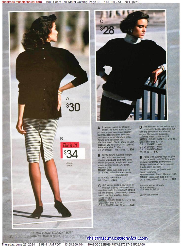 1988 Sears Fall Winter Catalog, Page 82