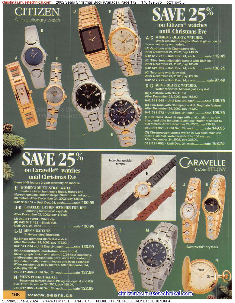 2002 Sears Christmas Book (Canada), Page 172
